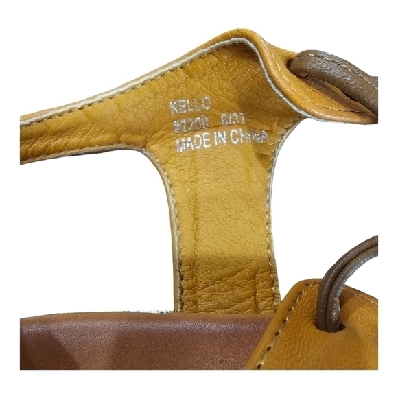 Seven7 Tan Leather Sandals SIze 6 - Picture 7 of 9